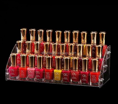 Cosmetic display stand suppliers customized acrylic nail polish rack organizer DMD-398
