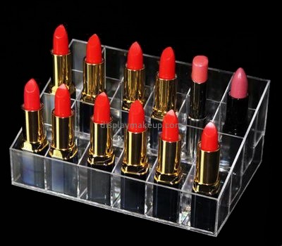 Makeup display stand suppliers customized acrylic 12 lipstick holder DMD-408