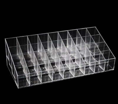 Cosmetic display stand suppliers customized perspex 36 lipstick holder DMD-409