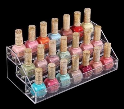 Makeup display stand suppliers customized acrylic stand display nail polish DMD-444