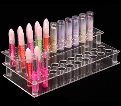 Makeup display stand suppliers customized tiered acrylic lipstick display holder DMD-504