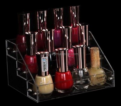 Makeup display stand suppliers customized nail polish acrylic organizer retail store displays DMD-511