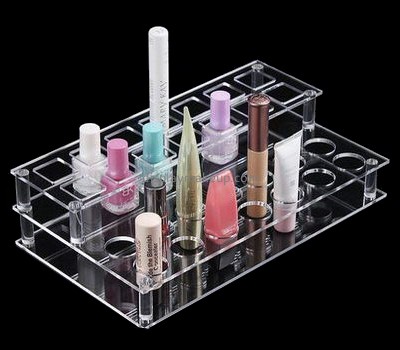Acrylic plastic supplier customized flyer holder makeup display stand DMD-527