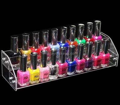 Plexiglass manufacturer customized acrylic lipstick and nail polish organizer holder DMD-586
