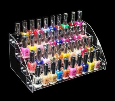 Acrylic products manufacturer customized clear nail polish display holder DMD-589