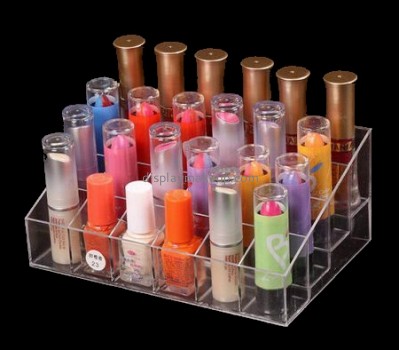 Makeup display stand suppliers custom clear acrylic perspex lipstick holder DMD-913