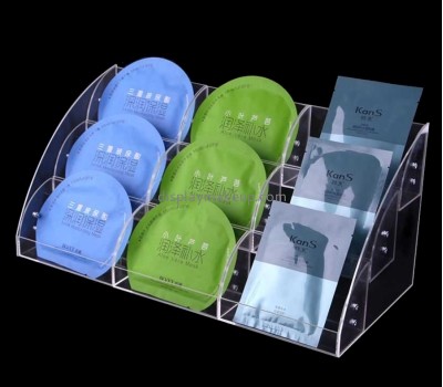 Cosmetic display stand suppliers custom acrylic mask holder DMD-986