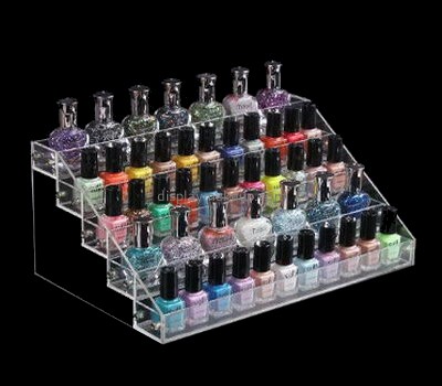 Customized clear acrylic tiered display risers DMD-1208