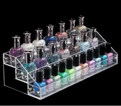 Customized clear acrylic makeup 3 step display stand DMD-1227