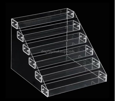 Bespoke tiered transparent acrylic product display stands DMD-1298