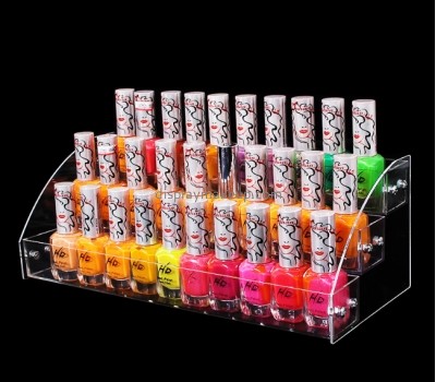 Clear acrylic 3 tiered cosmetics display stands DMD-2565