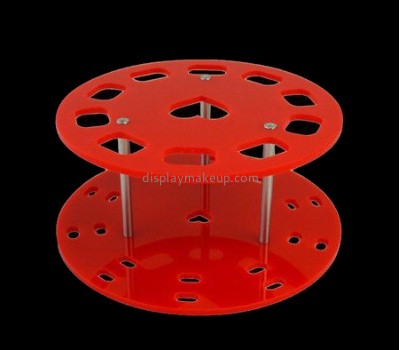 Red acrylic makeup brush display stands DMD-2579
