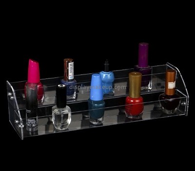 Custom 3 tiers clear acrylic makeup display stand DMD-2776