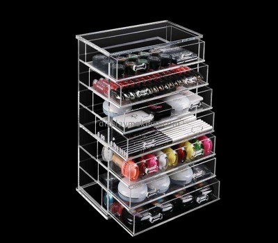 Plexiglass boxes supplier custom acrylic skincare products organizer drawer box DMO-626