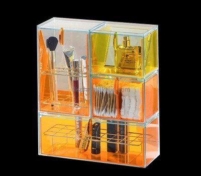 Perspex display manufacturer custom acrylic makeup items organizer box DMO-632