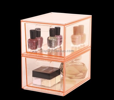 Perspex display manufacturer custom acrylic makeup drawer box DMO-644