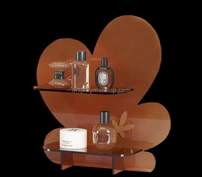 China acrylic manufacturer custom plexiglass skincare perfume display shelf DMD-2916