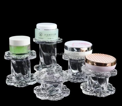 China plexiglass manufacturer custom acrylic stone pattern roman column cosmetics display stand DMD-2930