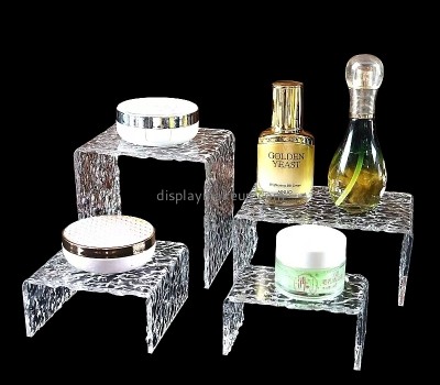 Acrylic products manufacturer custom lucite skin care products display stand DMD-2945