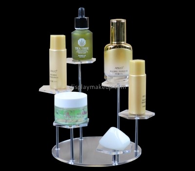 Perspex item manufacturer custom plexiglass 5 tiers skin care products display risers DMD-2955