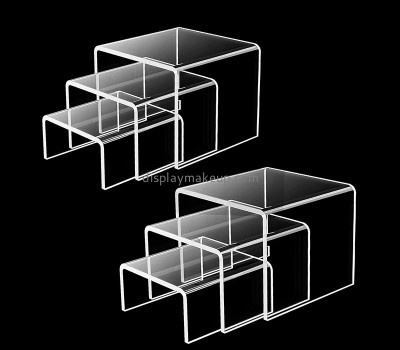 Lucite products manufacturer custom acrylic skin care items display risers DMD-2957