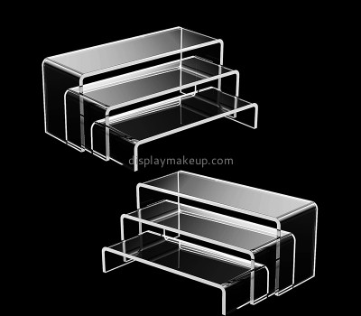 Lucite products supplier custom acrylic countertop beauty items display risers DMD-2958