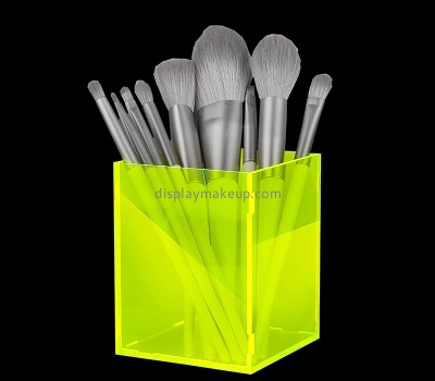 Acrylic display supplier custom plexiglass cosmetic brushes holder box DMO-717