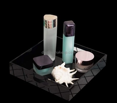 Plexiglass display manufacturer custom acrylic skincare organizer tray DMO-739