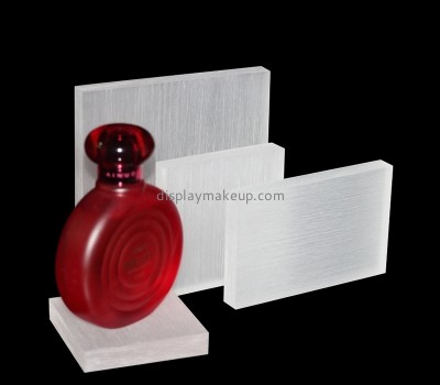 China plexiglass manufacturer custom sand blasting acrylic perfume display blocks DMD-2989