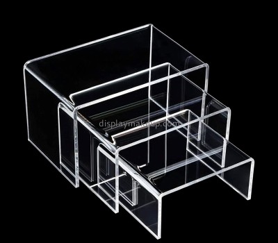 Acrylic item manufacturer custom perspex beauty showcase collectibles display shelf DMD-3002