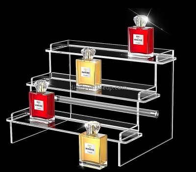 Custom clear acrylic 3 tier cologne display riser stand DMD-3008