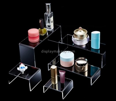 Custom clear acrylic countertop skincare display risers DMD-3013