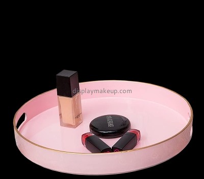 Custom acrylic round beauty items organizer tray DMO-771
