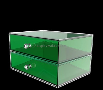 Custom translucent green acrylic skin care drawer organizer DMO-777