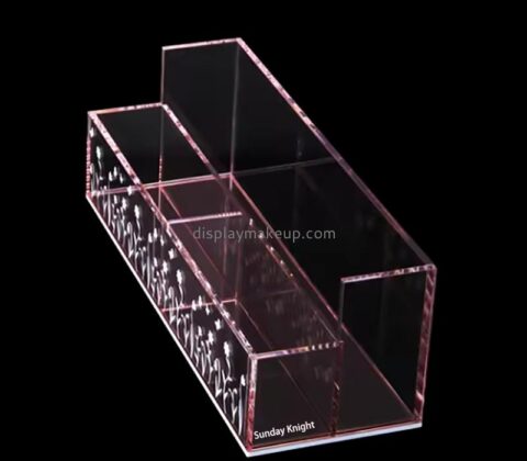 Custom wholesale acrylic desktop beauty storage box DMO-876