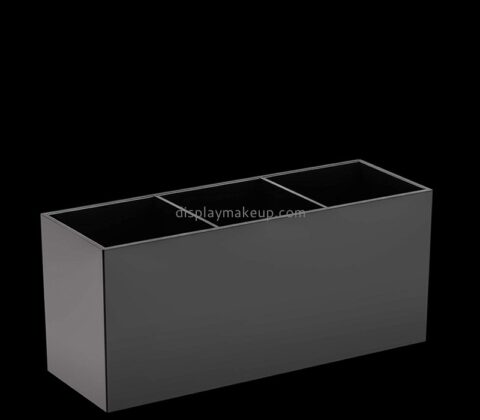 Acrylic item supplier custom plexiglass 3 dividers cosmetics brushes holders DMD-2980