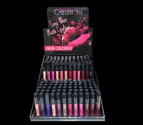 Acrylic item supplier custom plexiglass lipgloss display stand DMD-2908
