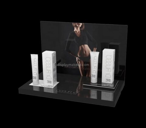 Custom plexiglass makeup display riser DMD-2848