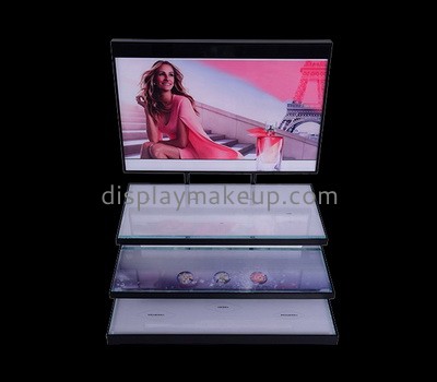 Acrylic factory customize plexiglass cosmetic display stand DMD-2836