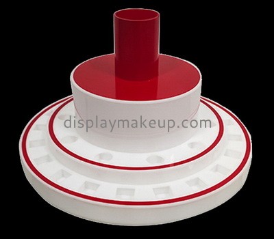 Custom 4 tiers round acrylic makeup display stands DMD-2793