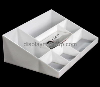 Custom 7 grids white acrylic cometic display holders DMD-2750