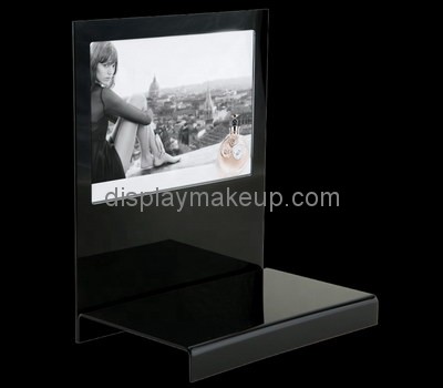 Custom black acrylic cosmetic display stand DMD-2658