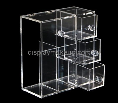 Clear acrylic cosmetic organizer box custom DMD-2647