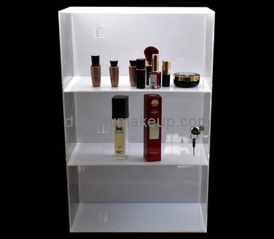 Custom 3 tiered acrylic cosmetic display cabinets DMD-2623