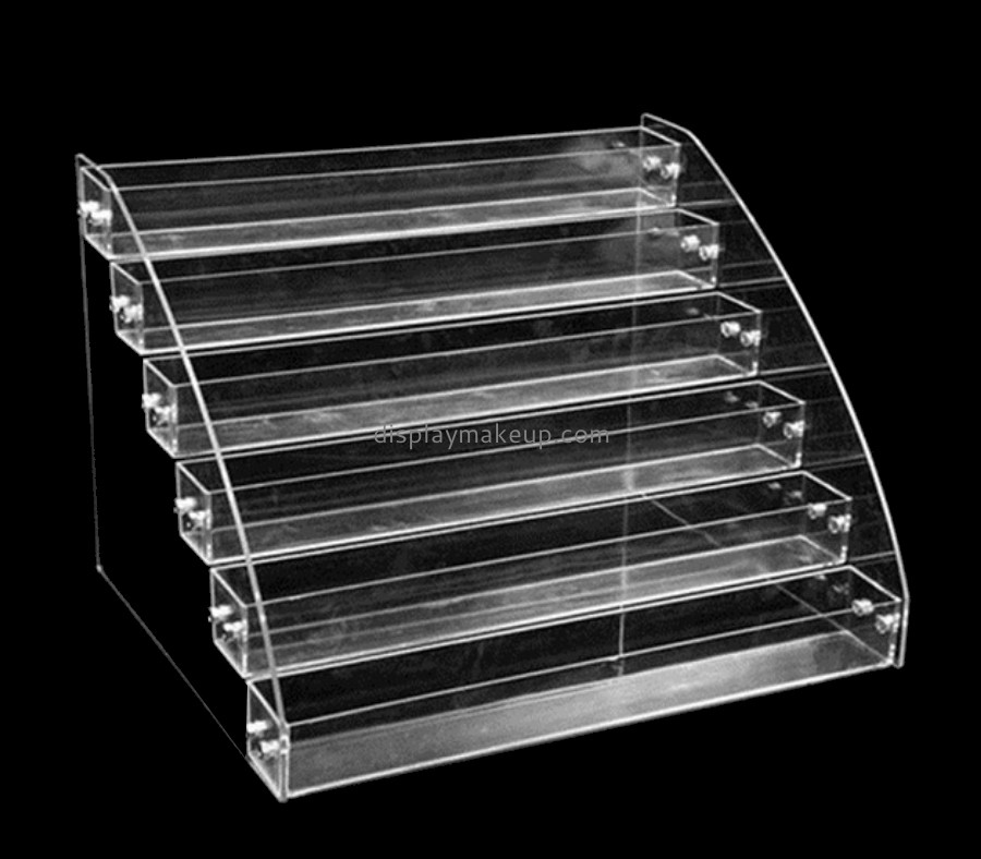 Custom 6 tiered clear acrylic nail polishing display stands DMD-2593