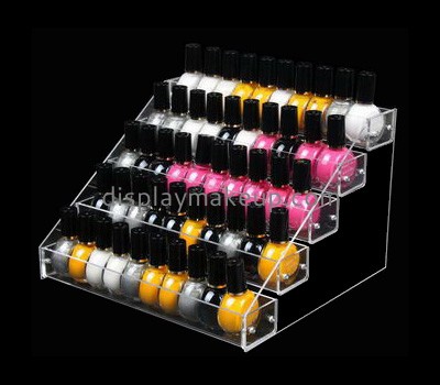 Bespoke tiered transparent acrylic counter stand DMD-1286