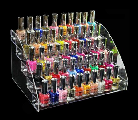 Cosmetic display stand suppliers custom cheap acrylic nail polish rack holder DMD-907