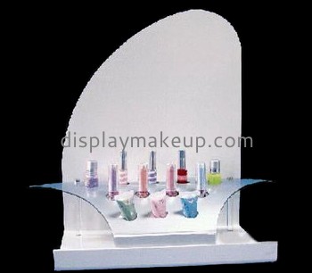 Makeup display stand suppliers customized cosmetic retail plastic display racks DMD-437