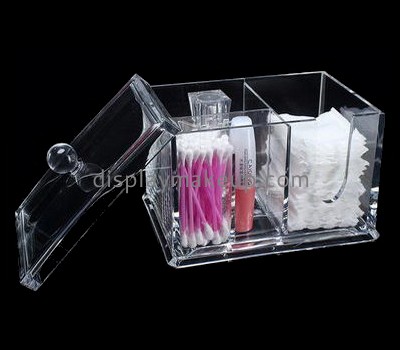 Acrylic items manufacturers customized acrylic swab container box with lid DMO-605