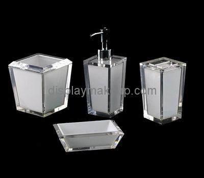 Acrylic soap lotion dispenser set DMD-2510